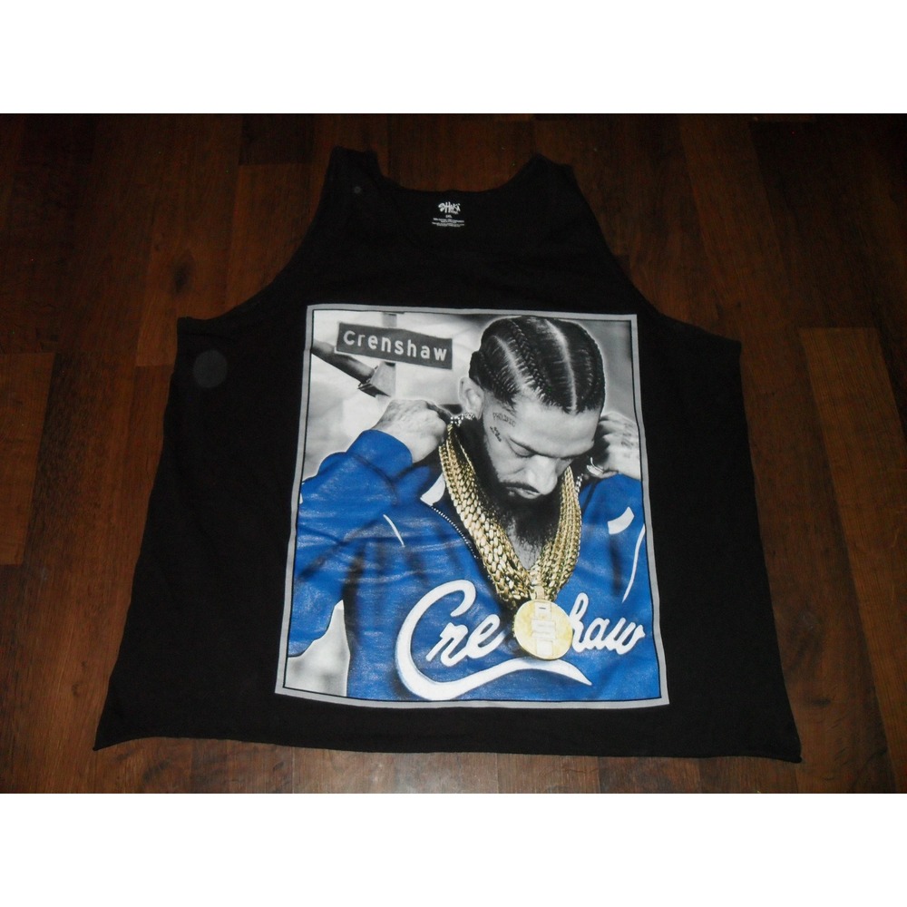 Shaka Wear Nipsey Hussle Crenshaw Graphic Tank Top Mens 2XL Black *See Pictures*